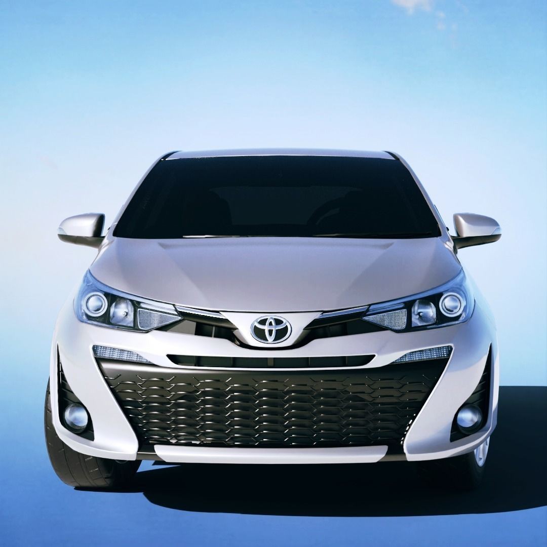 Toyota Yaris Hatch SE Plus 2018 3D Model – Low Poly Game Asset, FBX - View 6