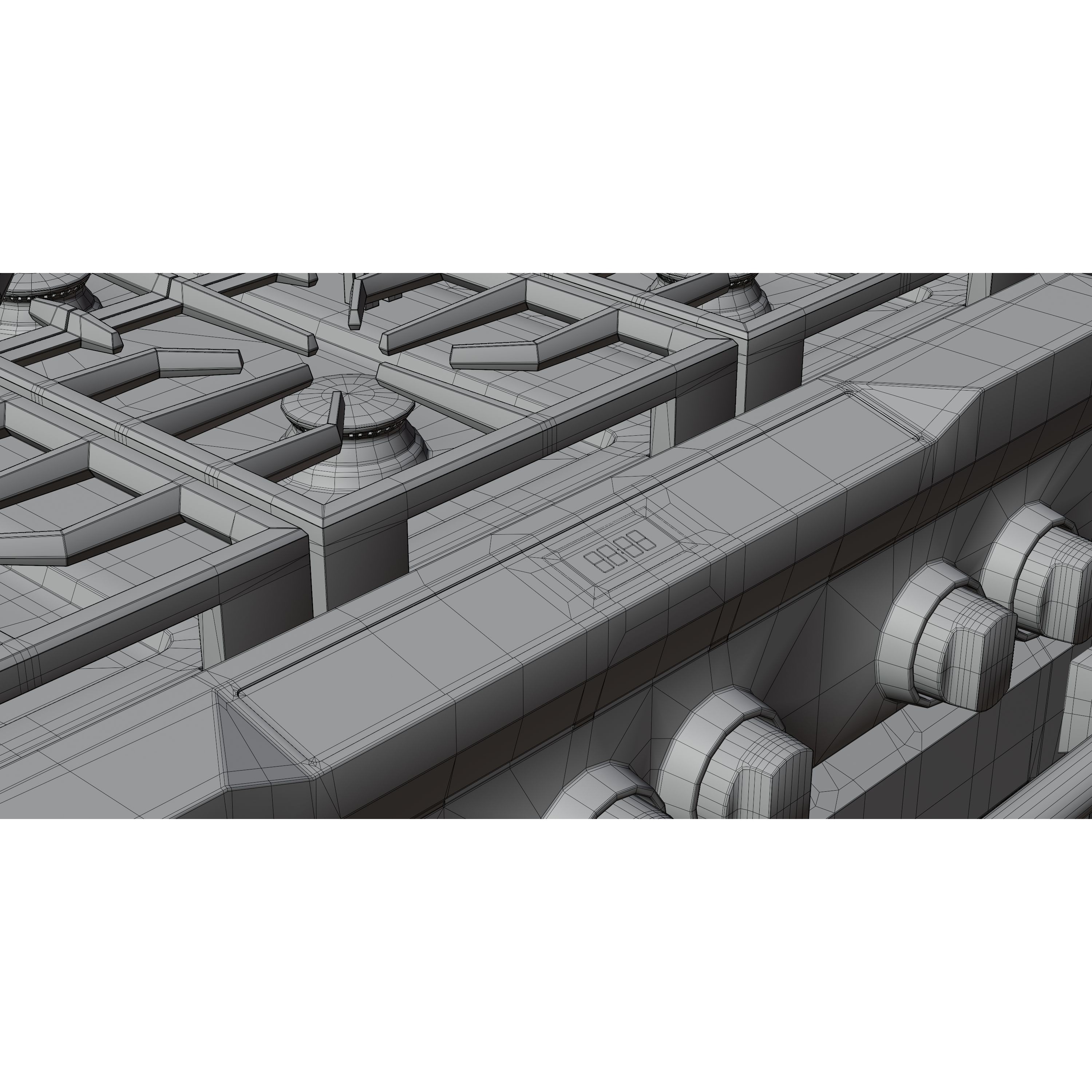 Gas Range 01 - Game-Ready 3D Model - View 14