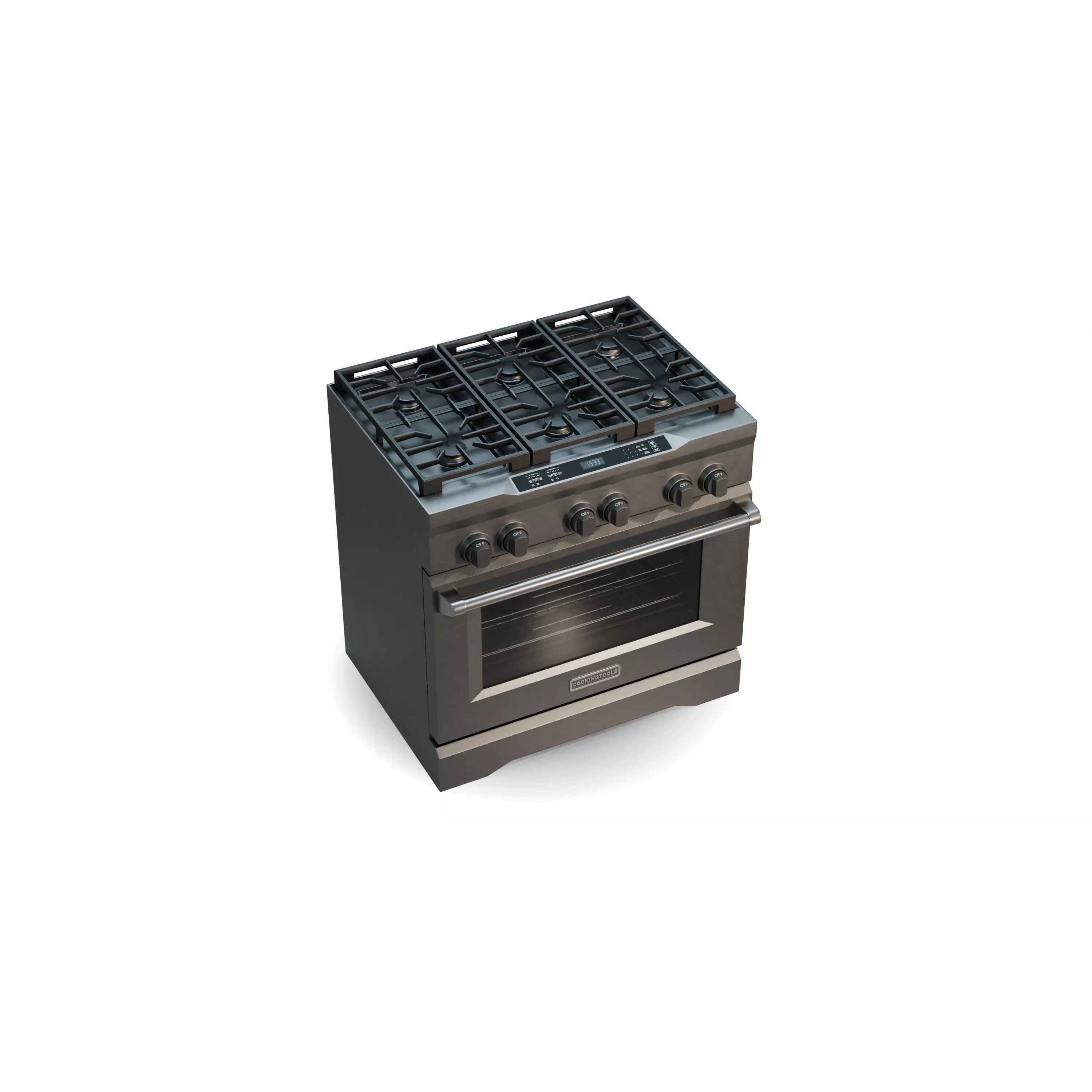 Gas Range 01 - Game-Ready 3D Model - View 2