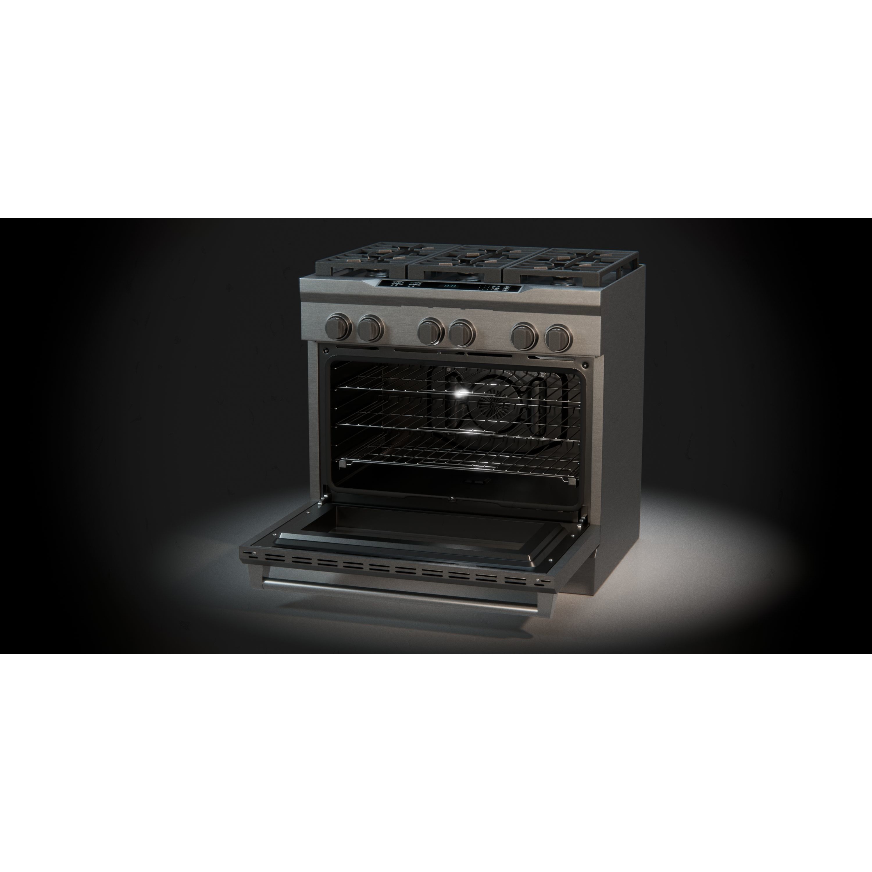 Gas Range 01 - Game-Ready 3D Model - View 7
