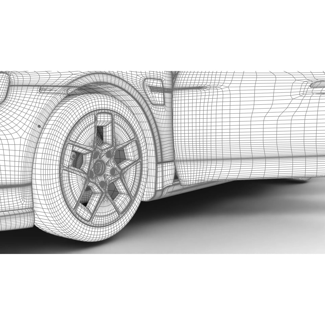 Porsche Taycan 2025 3D Model – High Poly Rigged Car Asset, FBX, OBJ - View 33