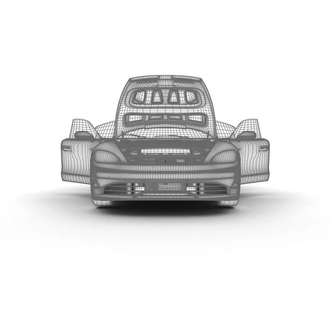 Porsche Taycan 2025 3D Model – High Poly Rigged Car Asset, FBX, OBJ - View 35