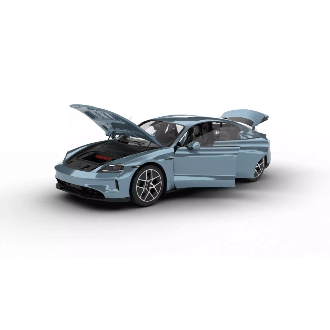 Porsche Taycan 2025 3D Model – High Poly Rigged Car Asset, FBX, OBJ - View 4