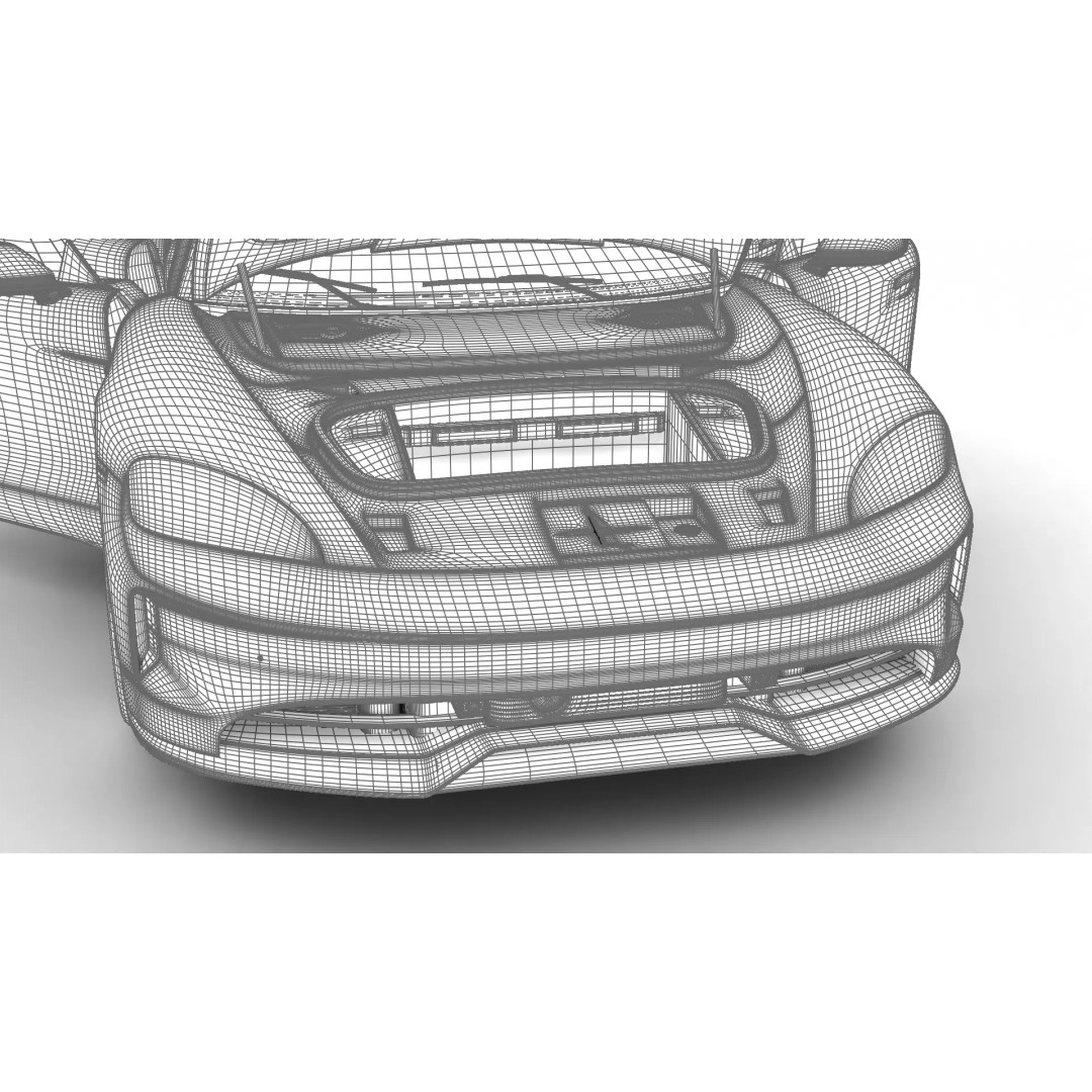 Porsche Taycan 2025 3D Model – High Poly Rigged Car Asset, FBX, OBJ - View 40