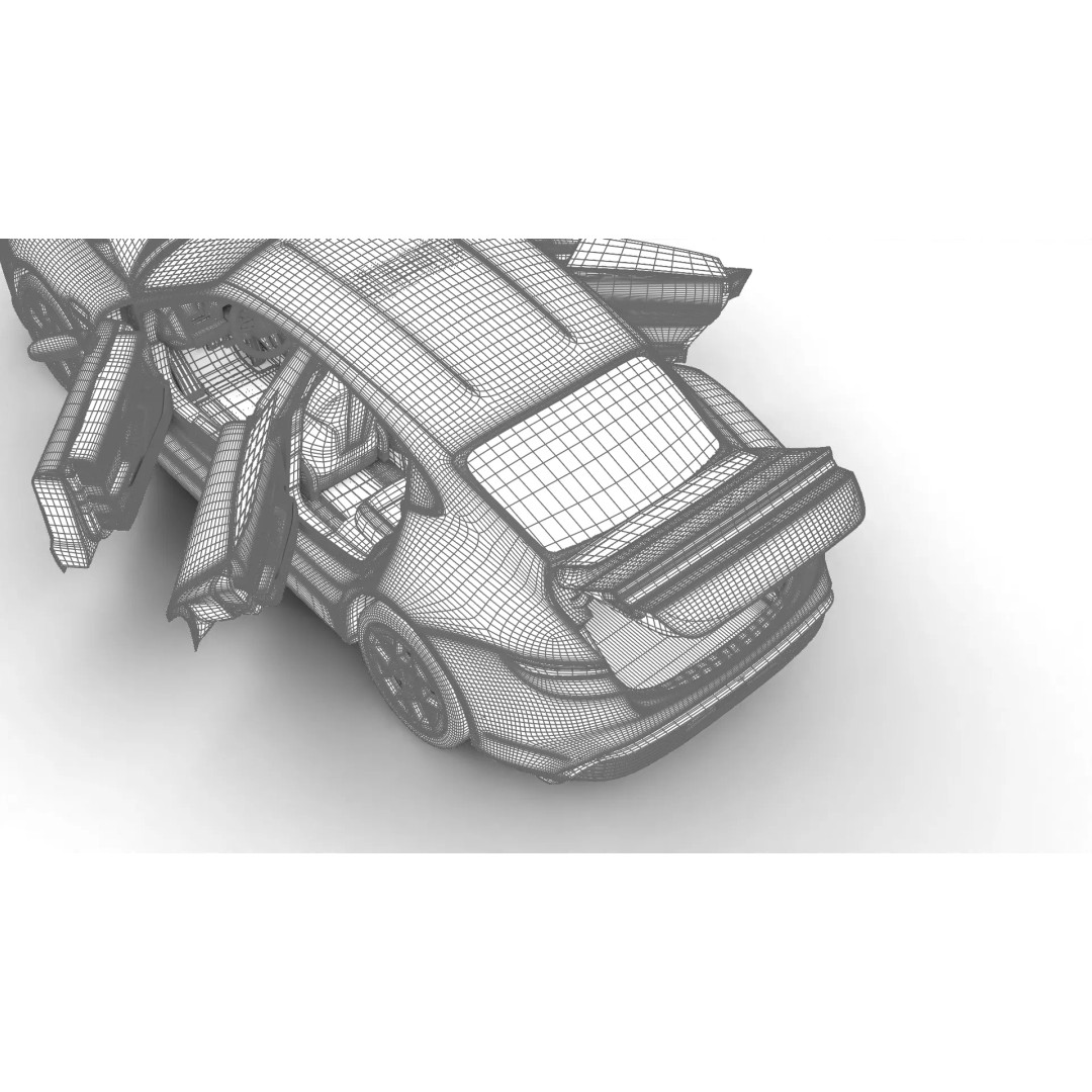 Porsche Taycan 2025 3D Model – High Poly Rigged Car Asset, FBX, OBJ - View 45