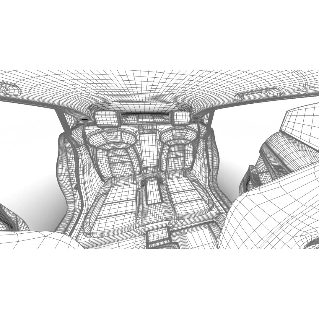 Porsche Taycan 2025 3D Model – High Poly Rigged Car Asset, FBX, OBJ - View 51