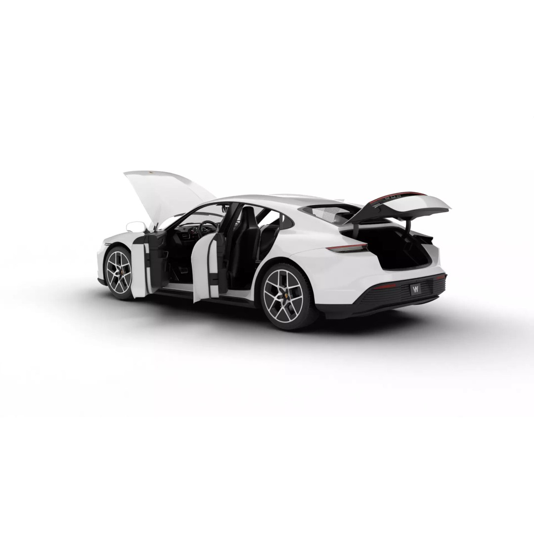 Porsche Taycan 2025 3D Model – High Poly Rigged Car Asset, FBX, OBJ - View 6