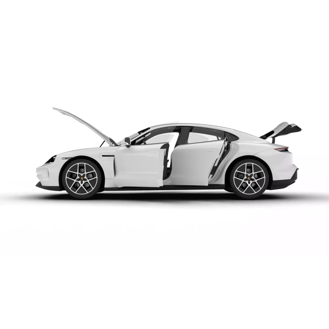 Porsche Taycan 2025 3D Model – High Poly Rigged Car Asset, FBX, OBJ - View 8