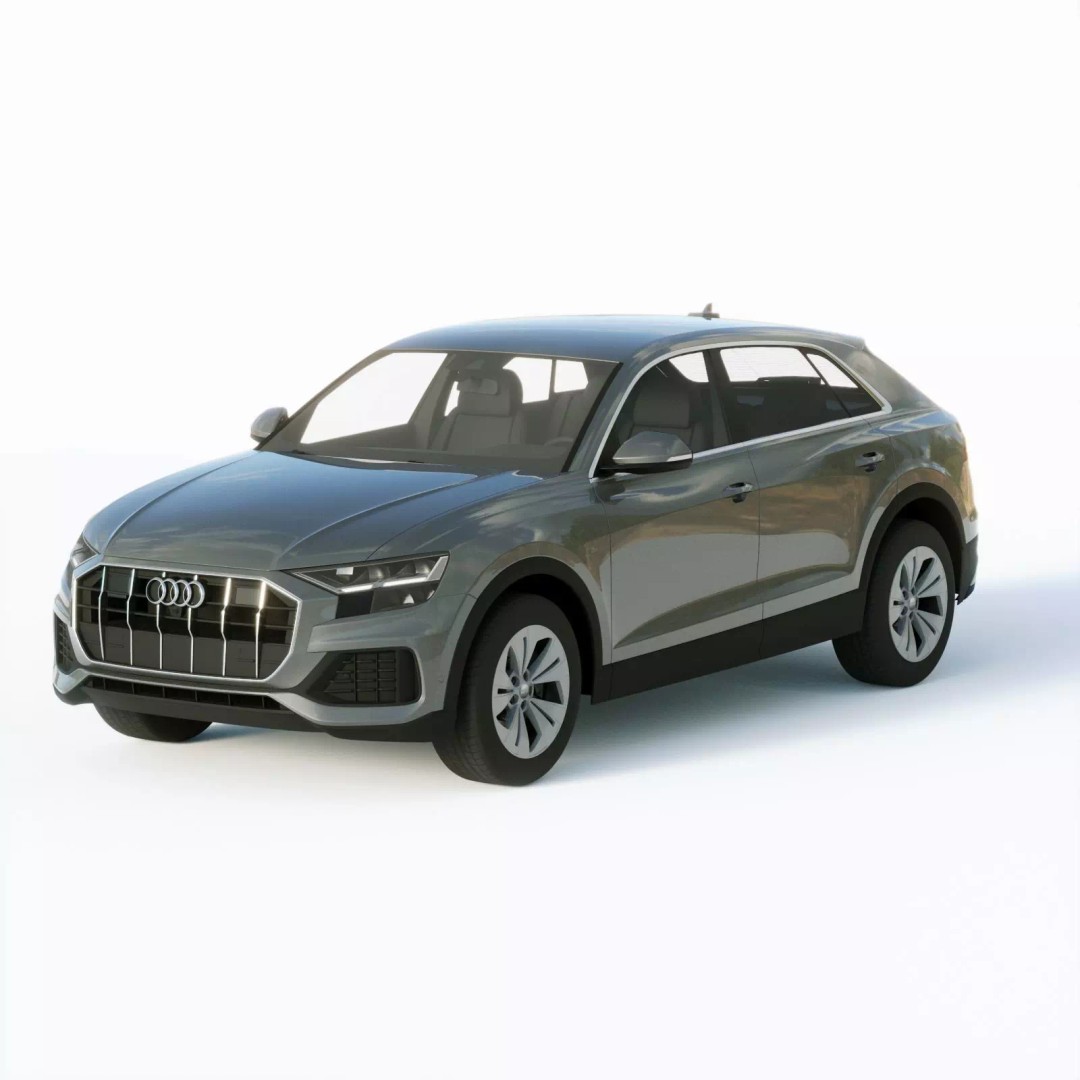 Audi Q8 3D Model – Detailed SUV Asset with PBR Textures, FBX - View 2