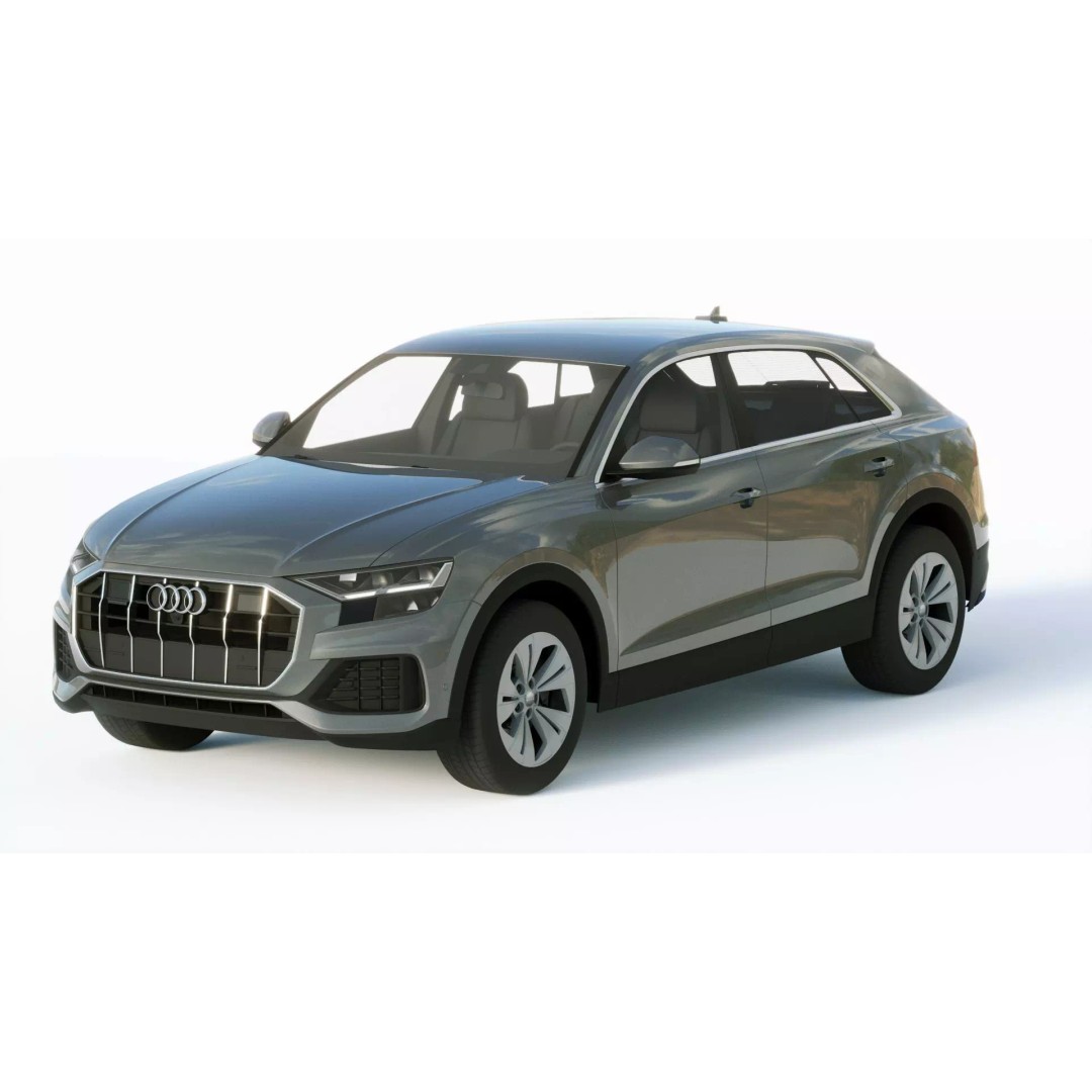 Audi Q8 3D Model – Detailed SUV Asset with PBR Textures, FBX - View 3