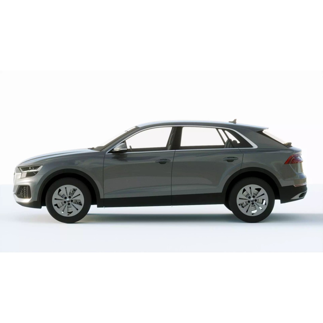 Audi Q8 3D Model – Detailed SUV Asset with PBR Textures, FBX - View 4