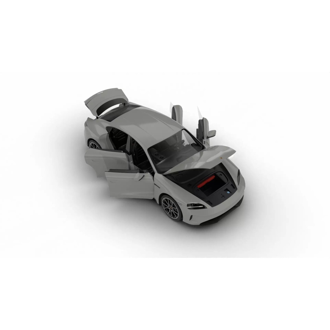 Porsche Taycan 4 2025 3D Model – High Poly Rigged Asset, FBX, Blender - View 13