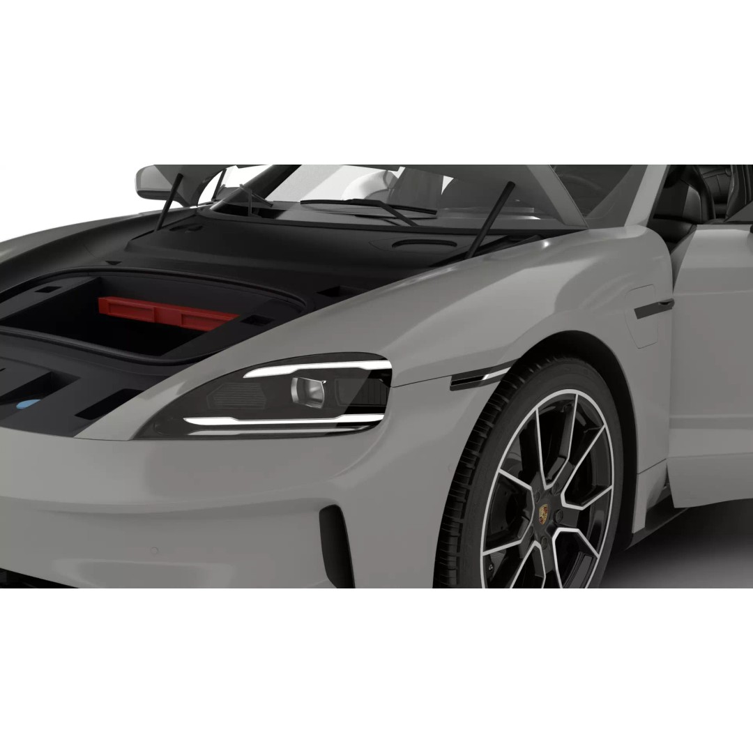 Porsche Taycan 4 2025 3D Model – High Poly Rigged Asset, FBX, Blender - View 23