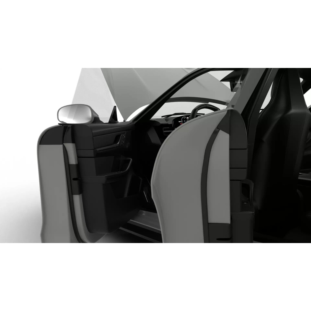 Porsche Taycan 4 2025 3D Model – High Poly Rigged Asset, FBX, Blender - View 25