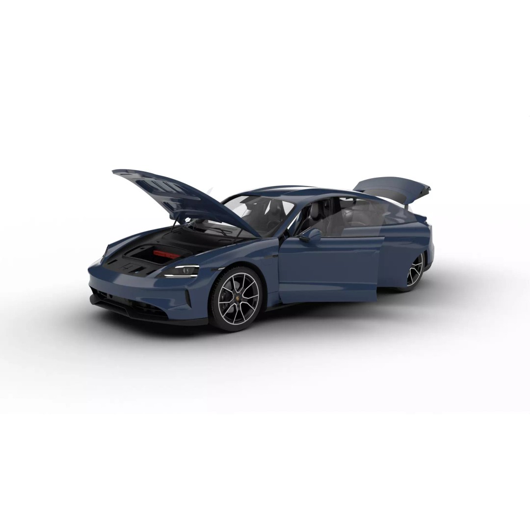 Porsche Taycan 4 2025 3D Model – High Poly Rigged Asset, FBX, Blender - View 3