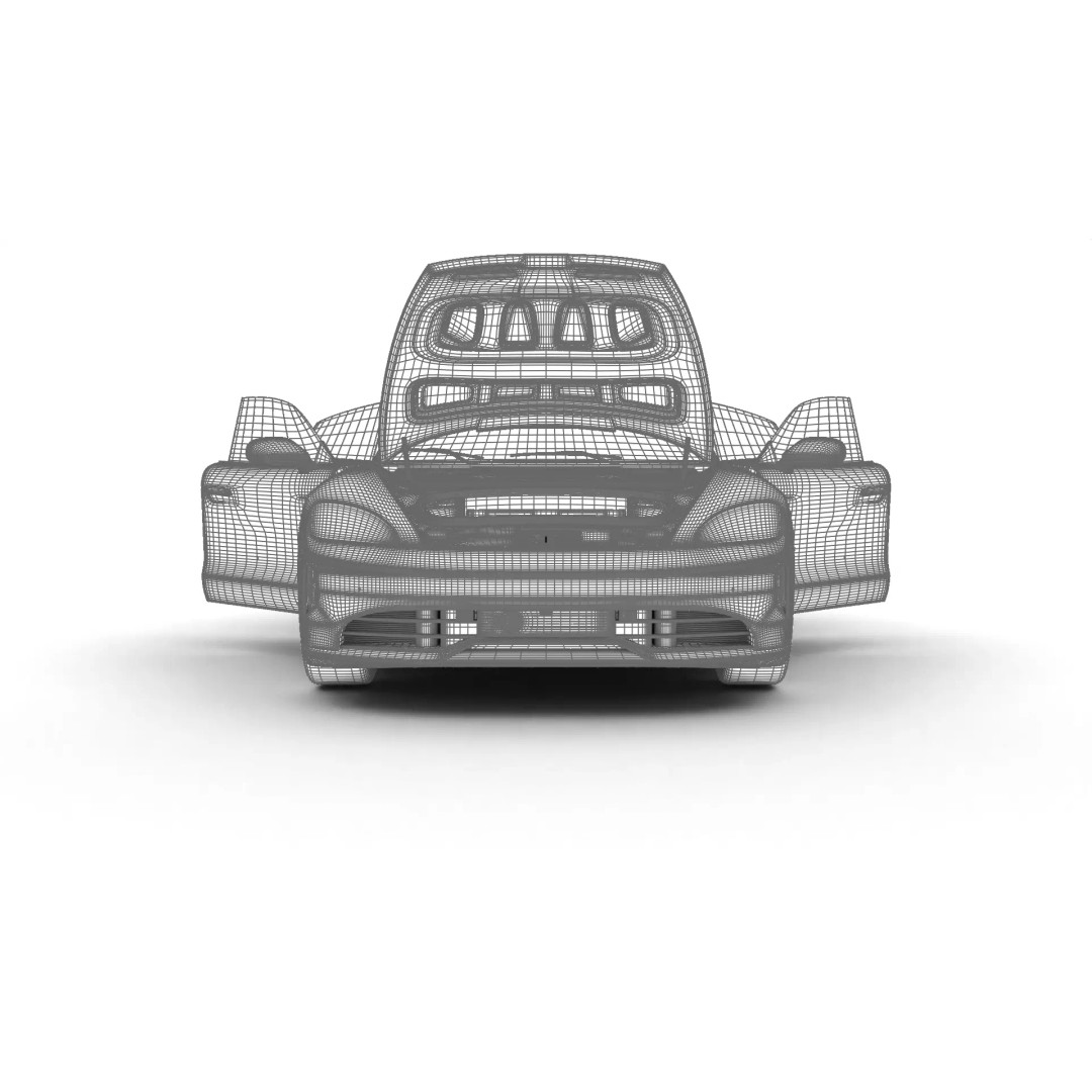 Porsche Taycan 4 2025 3D Model – High Poly Rigged Asset, FBX, Blender - View 36