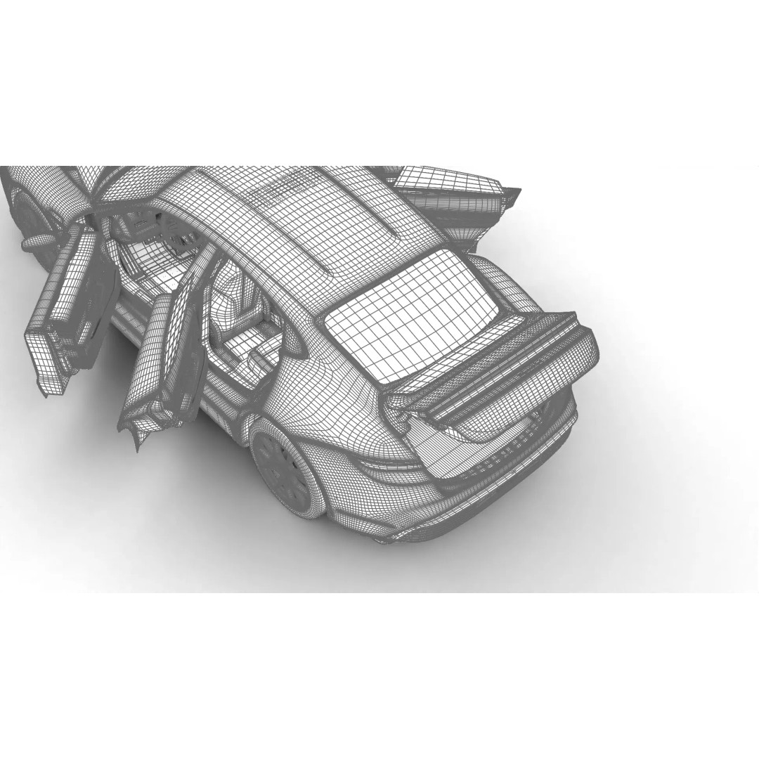 Porsche Taycan 4 2025 3D Model – High Poly Rigged Asset, FBX, Blender - View 43