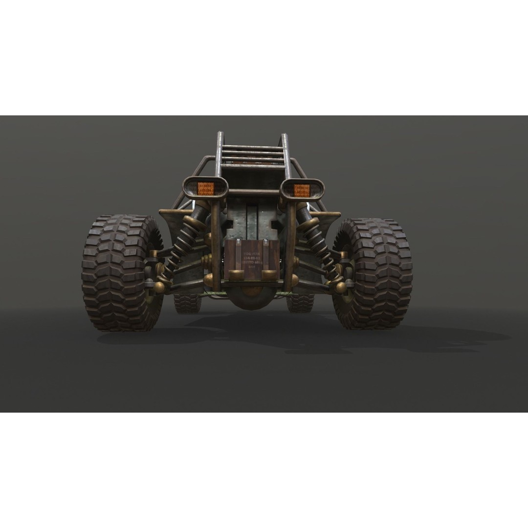 Dune Hopper Car 3D Model – Low Poly Racing Vehicle, PBR Textures - View 42