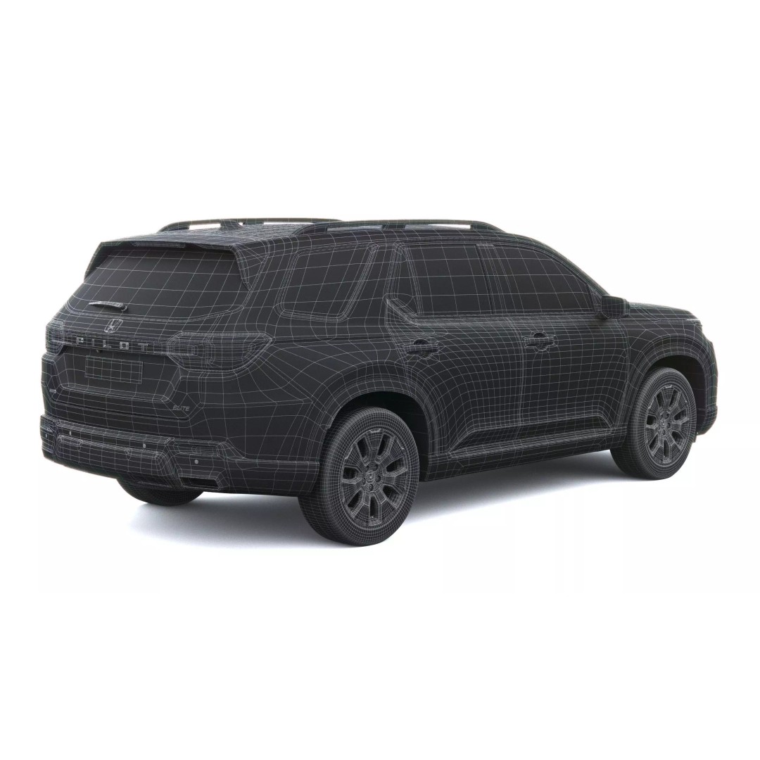 Acura Pilot 2026 3D Model – High Poly SUV with VRAY and Corona Setups