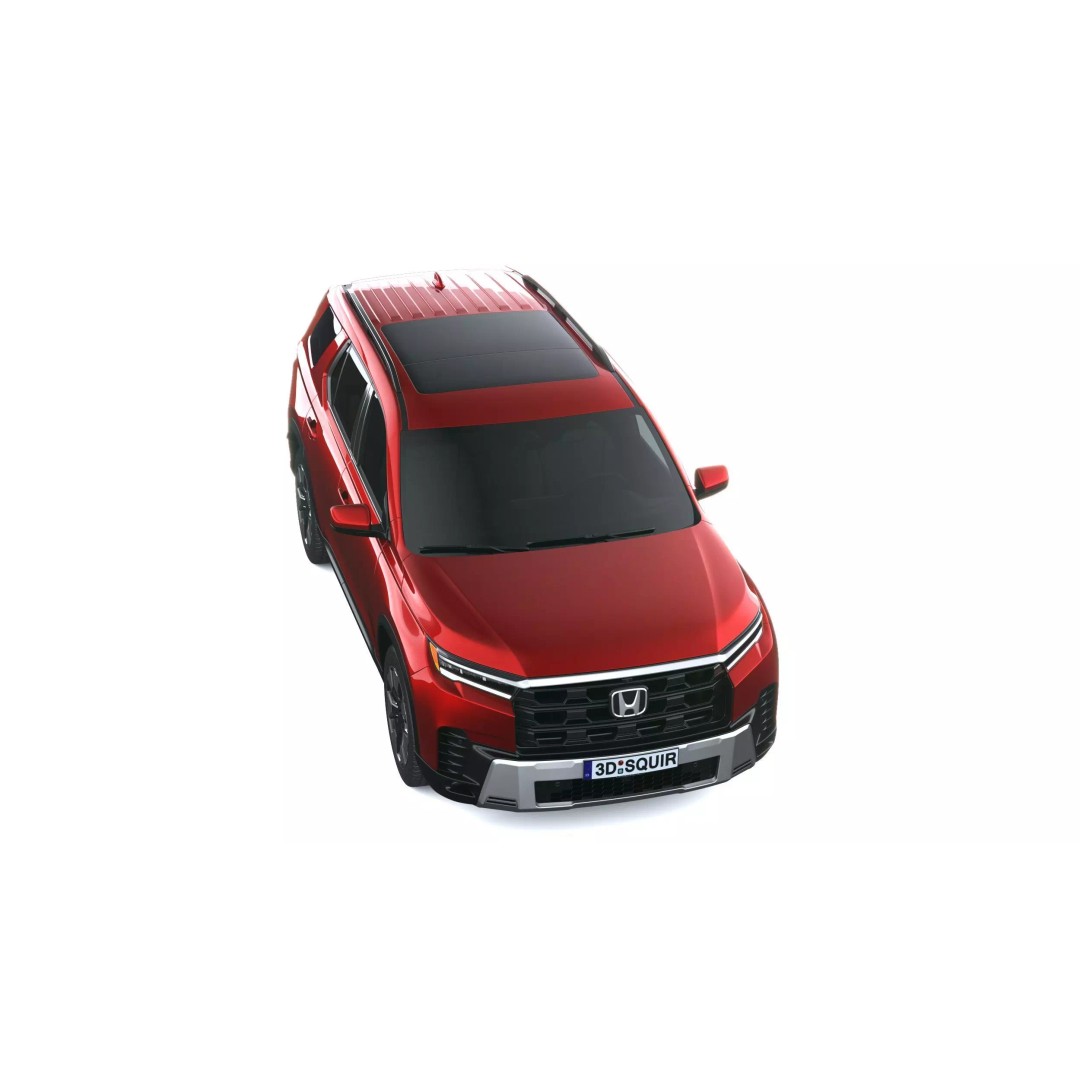 Acura Pilot 2026 3D Model – High Poly SUV with VRAY and Corona Setups - View 27