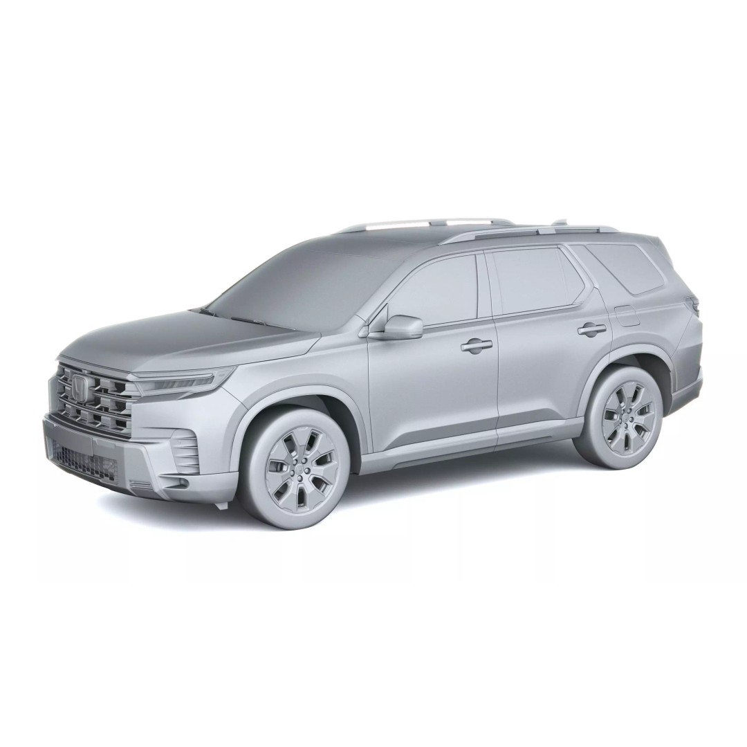 Acura Pilot 2026 3D Model – High Poly SUV with VRAY and Corona Setups - View 41