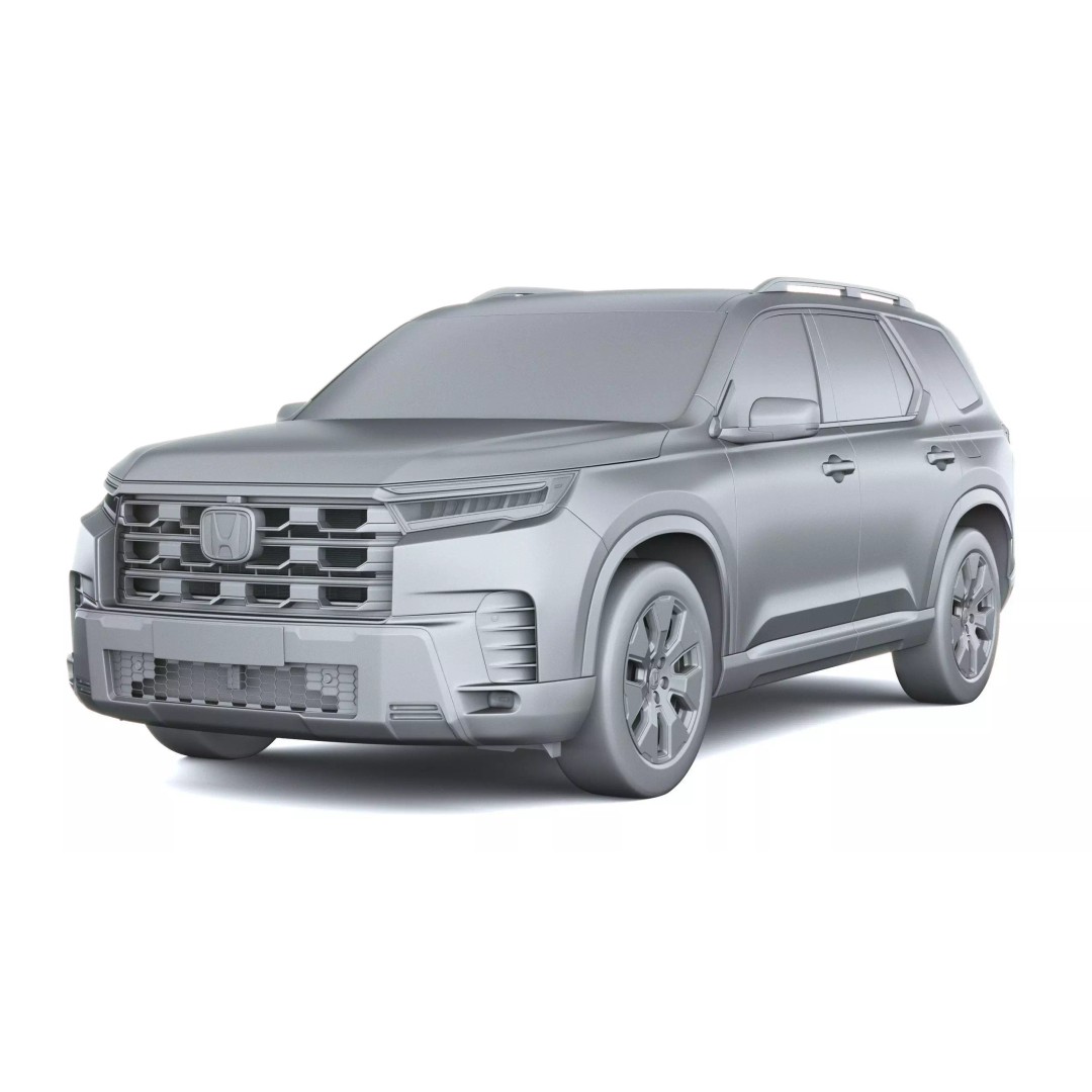 Acura Pilot 2026 3D Model – High Poly SUV with VRAY and Corona Setups - View 42