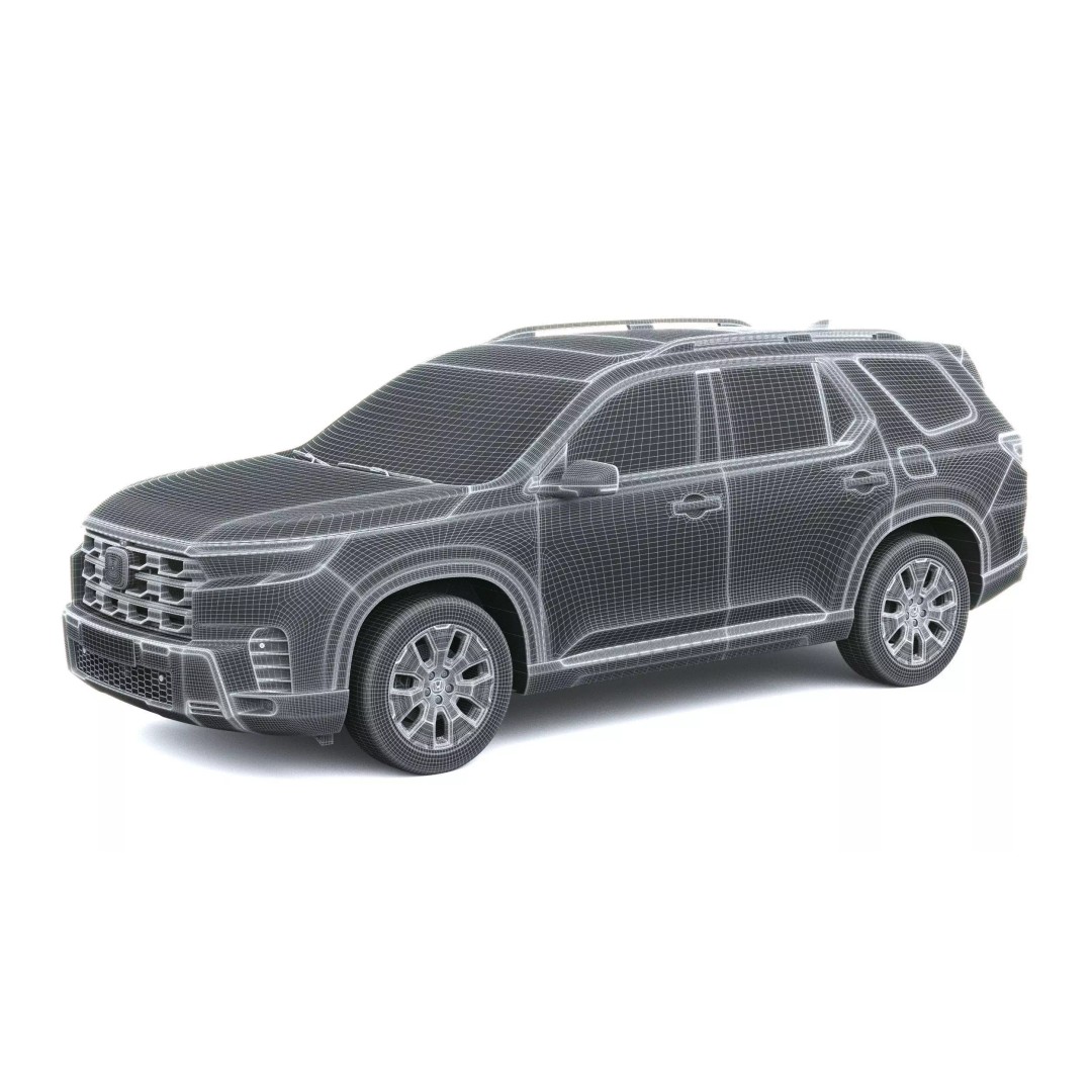 Acura Pilot 2026 3D Model – High Poly SUV with VRAY and Corona Setups - View 55