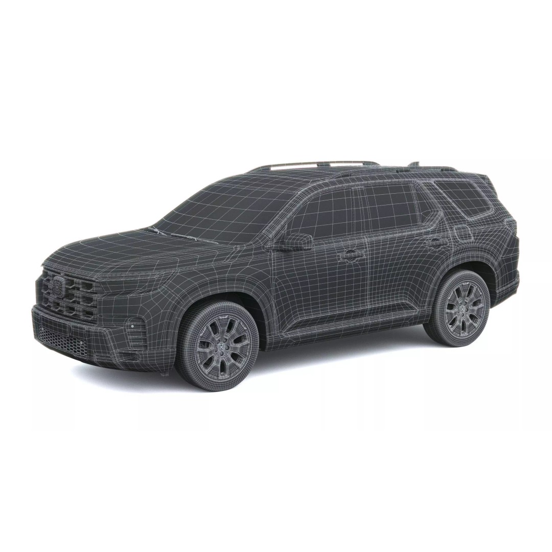 Acura Pilot 2026 3D Model – High Poly SUV with VRAY and Corona Setups - View 59