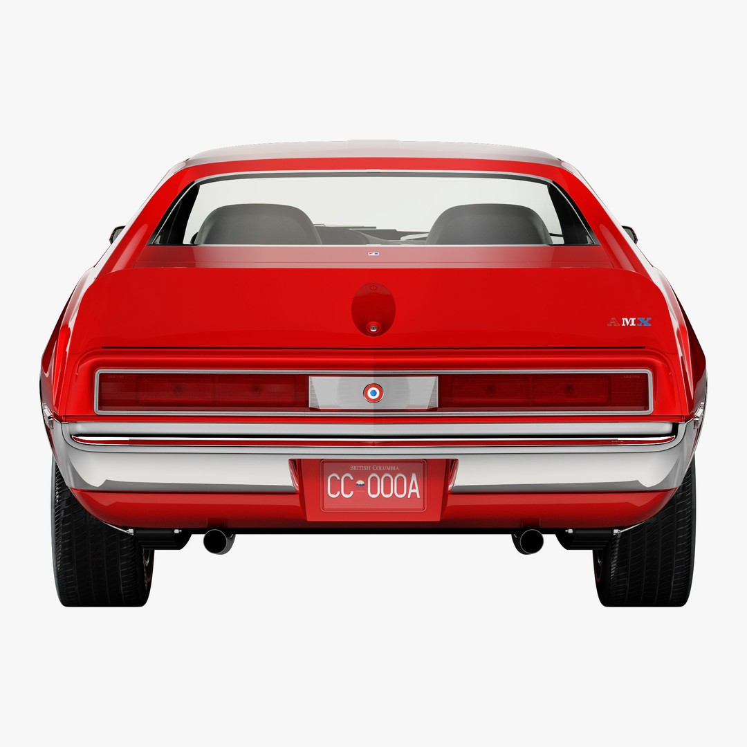 AMC AMX SST-1973 3D Model – Vintage Muscle Car, FBX, PBR Textures - View 5