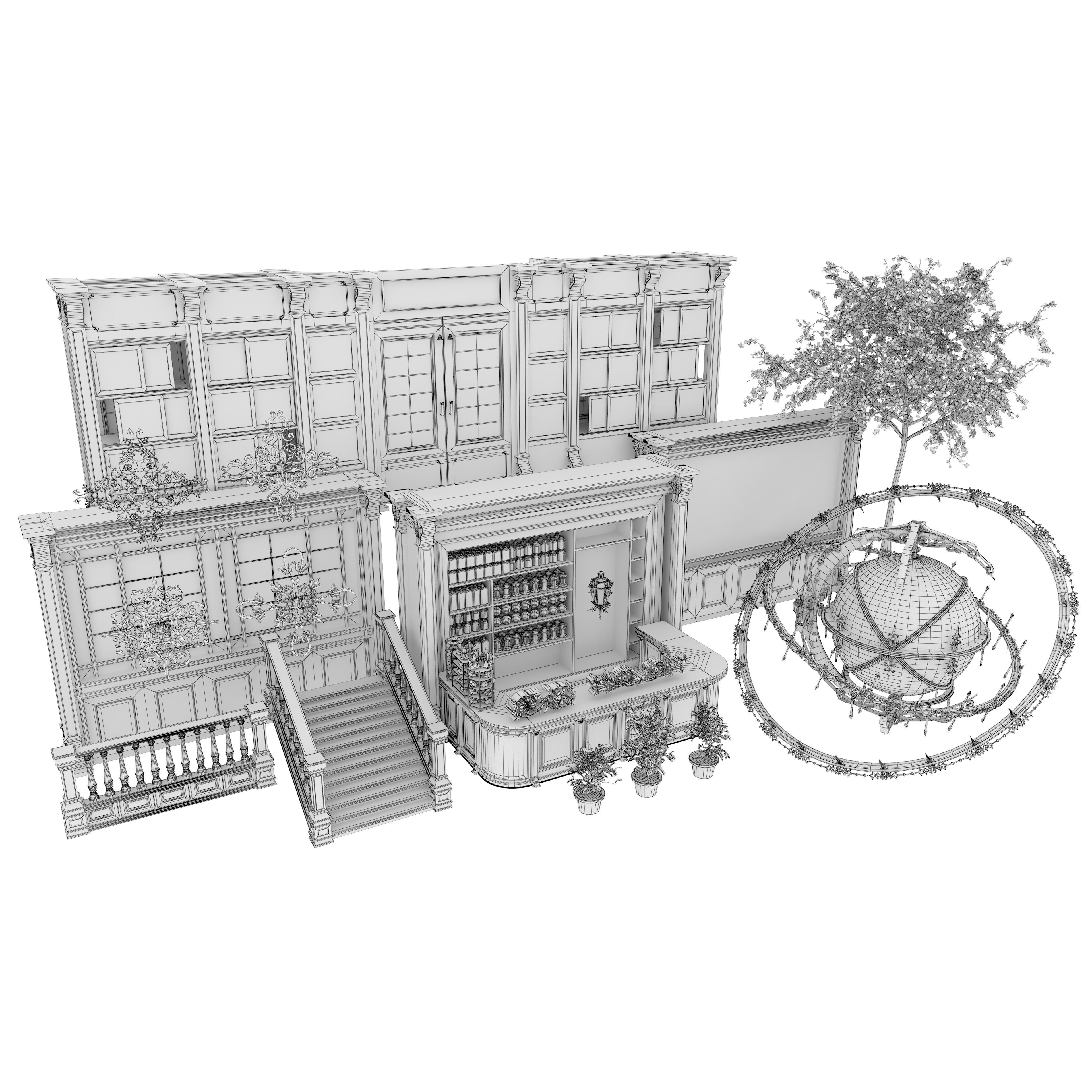 Crystal Shop Asset Bundle - PBR Textures 3D Model - View 5