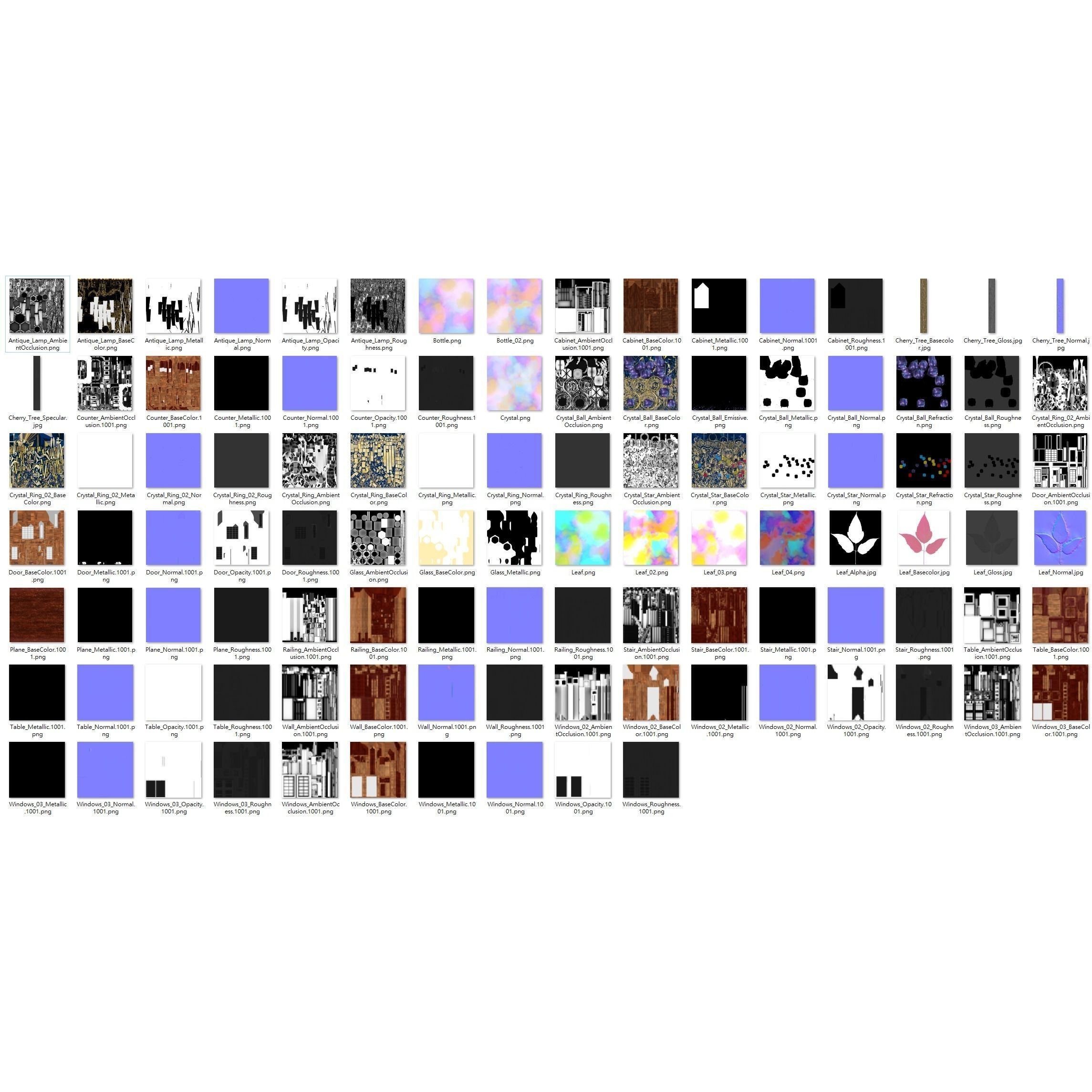 Crystal Shop Asset Bundle - PBR Textures 3D Model - View 6