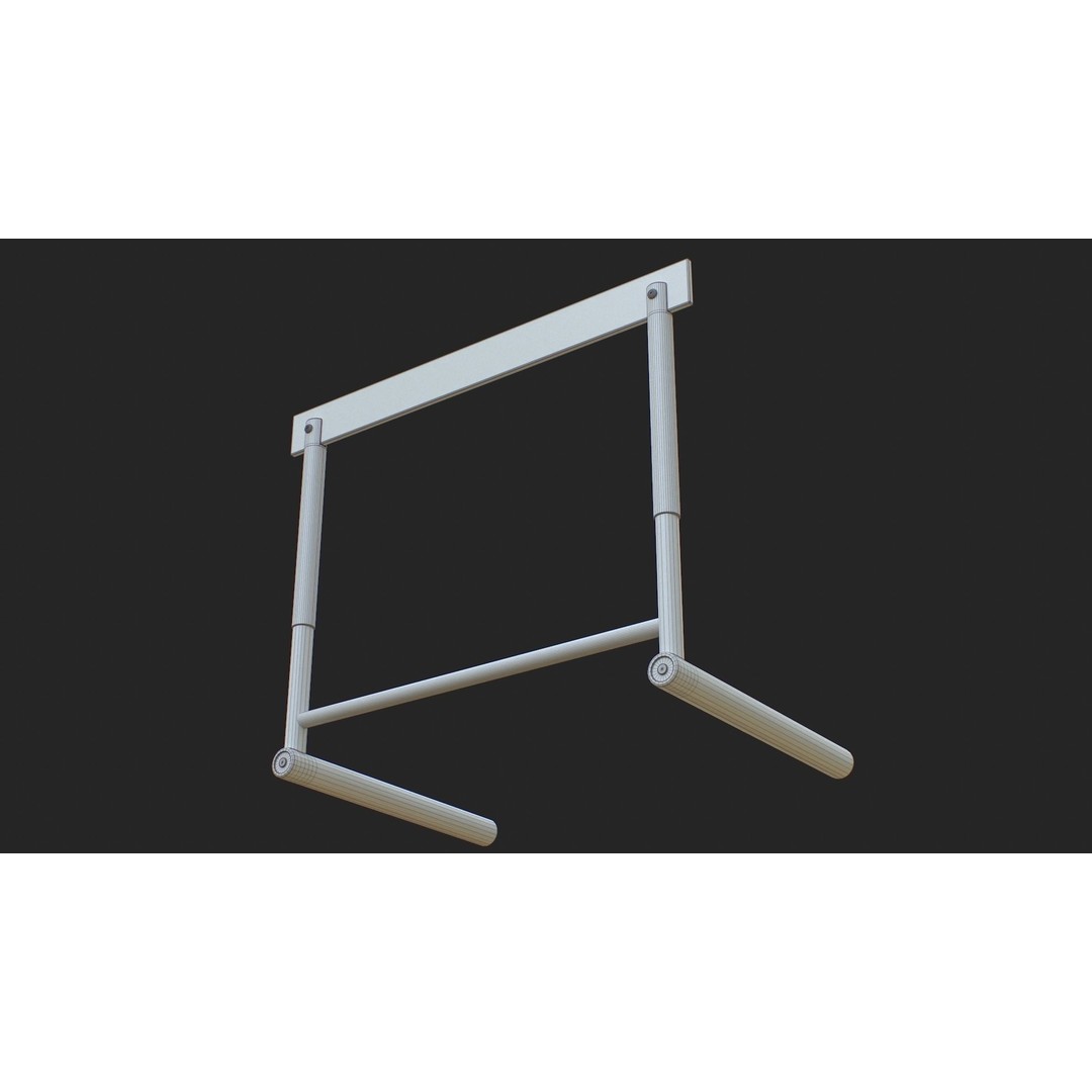 Track Hurdles 3D Model – Low Poly PBR Asset for Games, FBX, OBJ