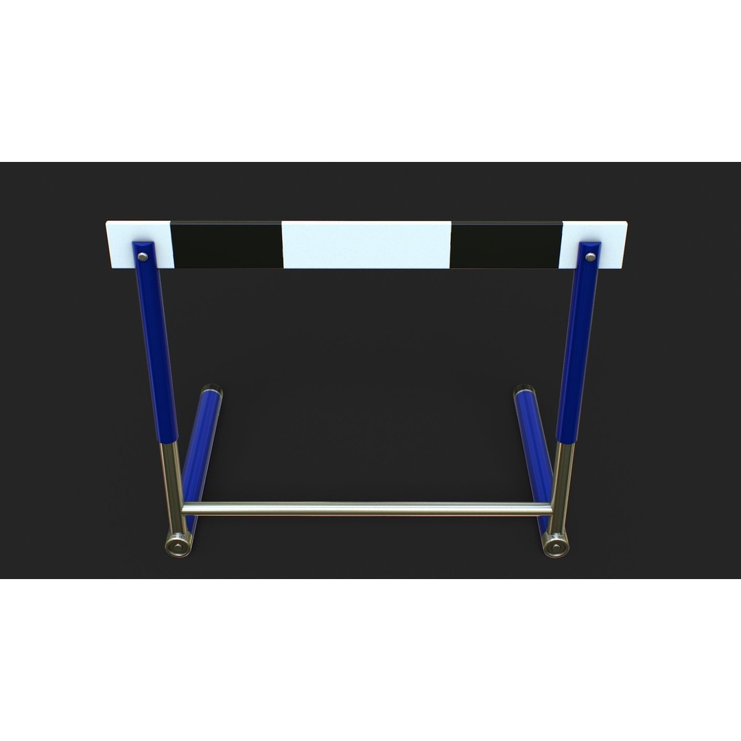 Track Hurdles 3D Model – Low Poly PBR Asset for Games, FBX, OBJ - View 16