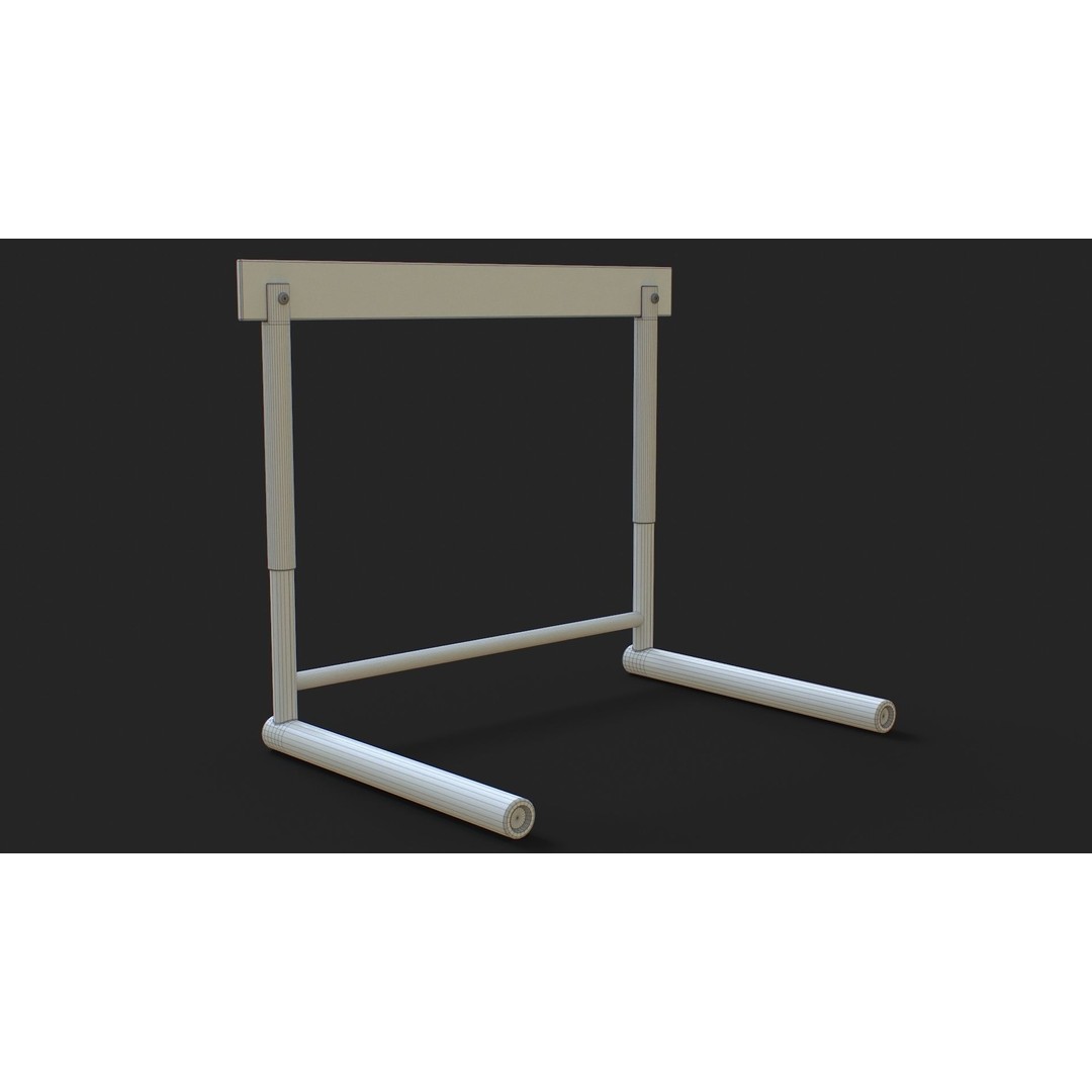 Track Hurdles 3D Model – Low Poly PBR Asset for Games, FBX, OBJ - View 20