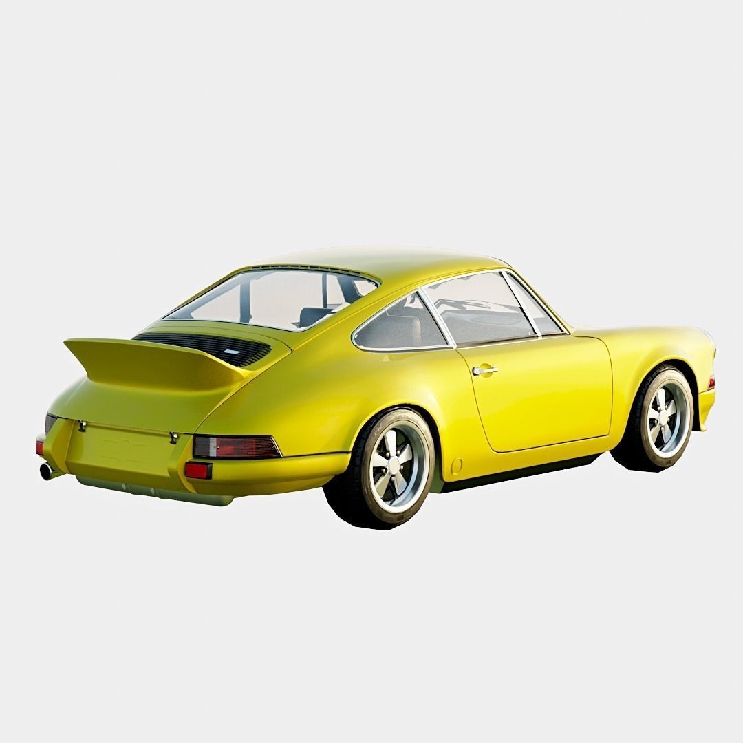 Porsche 911 Carrera RS 2.7 Lightweight 3D Model – Low Poly Car Asset, FBX, OBJ, Blender - View 3