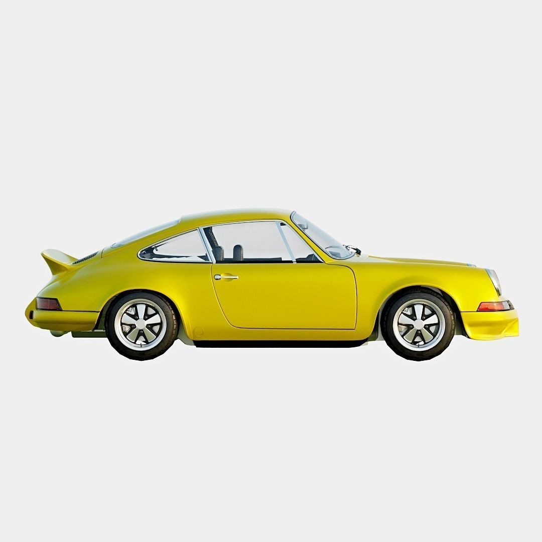Porsche 911 Carrera RS 2.7 Lightweight 3D Model – Low Poly Car Asset, FBX, OBJ, Blender - View 5