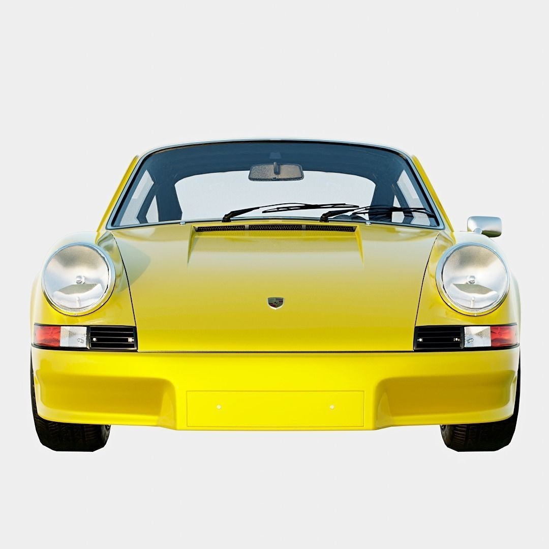 Porsche 911 Carrera RS 2.7 Lightweight 3D Model – Low Poly Car Asset, FBX, OBJ, Blender - View 6
