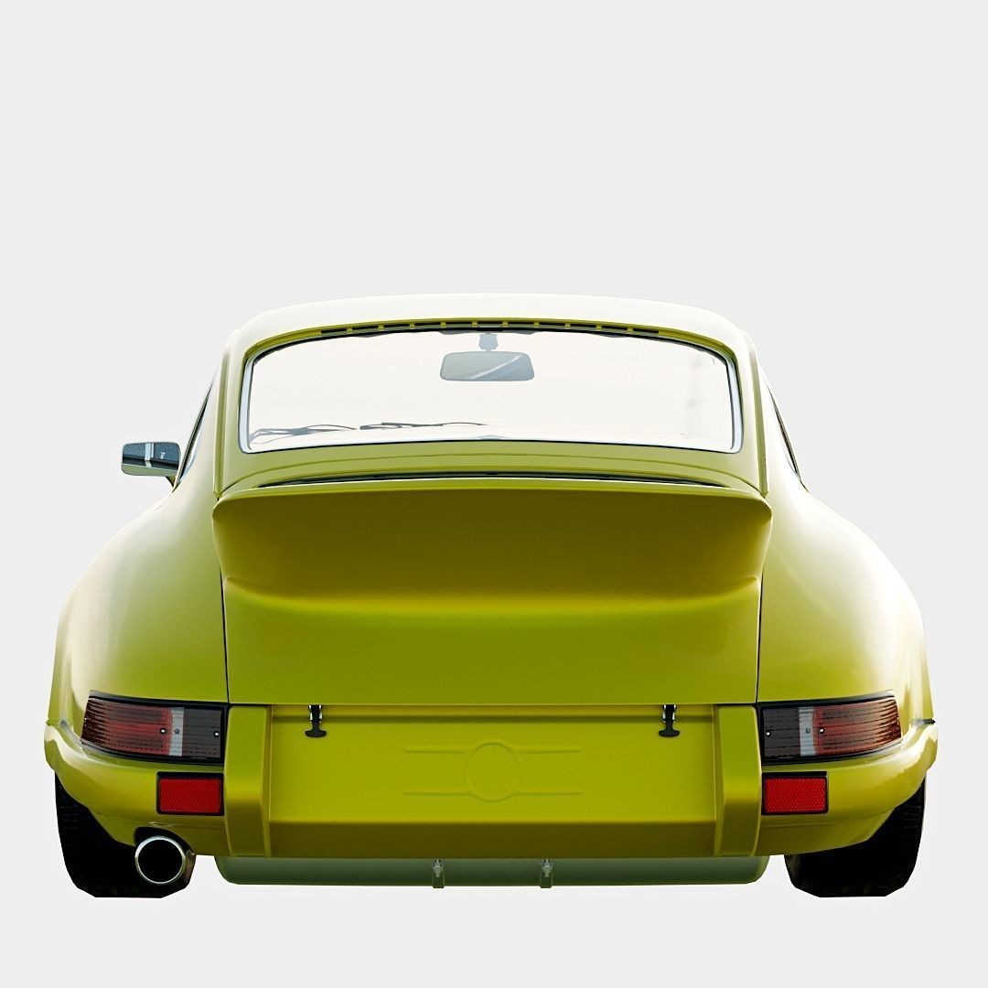 Porsche 911 Carrera RS 2.7 Lightweight 3D Model – Low Poly Car Asset, FBX, OBJ, Blender - View 7
