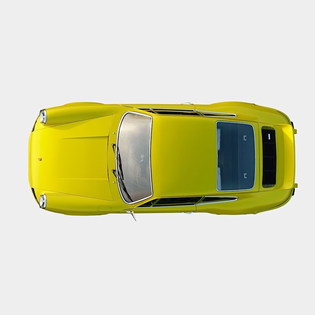 Porsche 911 Carrera RS 2.7 Lightweight 3D Model – Low Poly Car Asset, FBX, OBJ, Blender - View 8