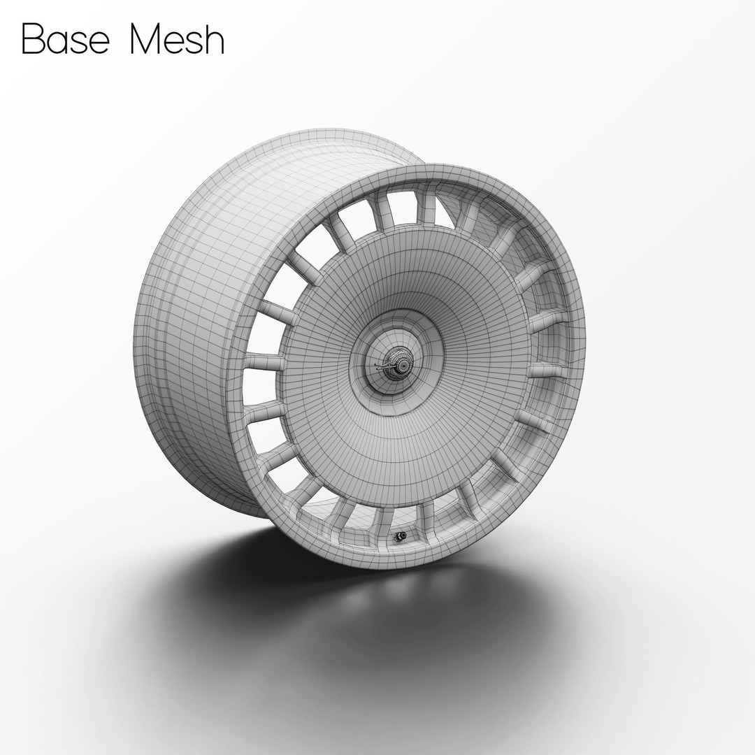 OZ Racing Magnesium Rim 3D Model – High Poly Game Asset, Blender, FBX, OBJ - View 3