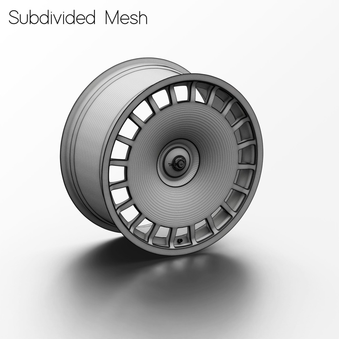 OZ Racing Magnesium Rim 3D Model – High Poly Game Asset, Blender, FBX, OBJ - View 4