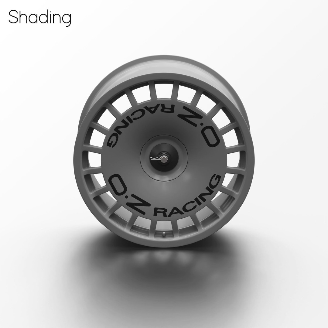 OZ Racing Magnesium Rim 3D Model – High Poly Game Asset, Blender, FBX, OBJ - View 7