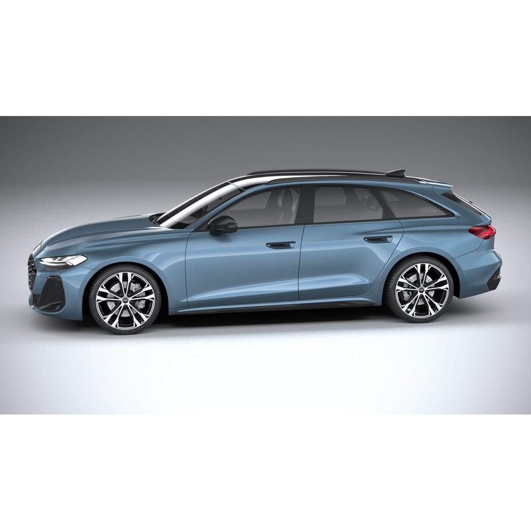 Audi A5 Avant S-line 3D Model – High Poly Game Asset, FBX, OBJ - View 10