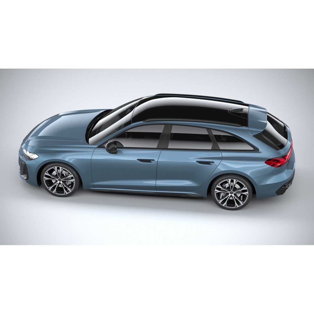 Audi A5 Avant S-line 3D Model – High Poly Game Asset, FBX, OBJ - View 11