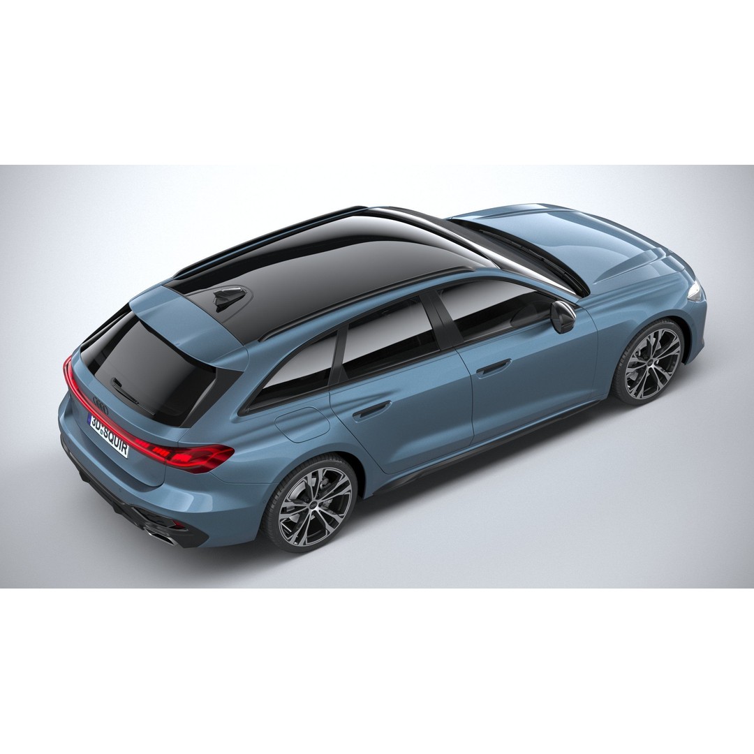 Audi A5 Avant S-line 3D Model – High Poly Game Asset, FBX, OBJ - View 12
