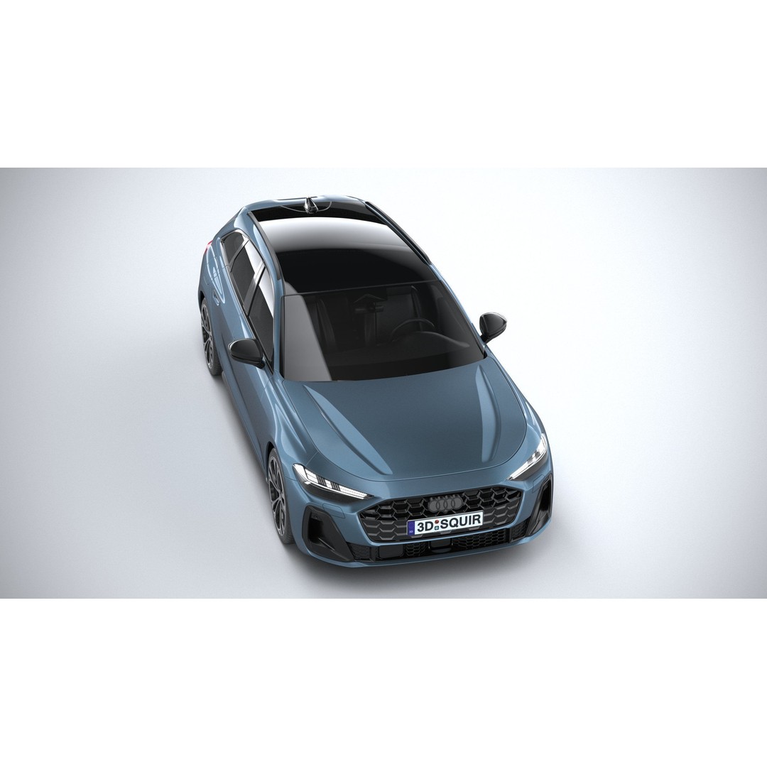 Audi A5 Avant S-line 3D Model – High Poly Game Asset, FBX, OBJ - View 14