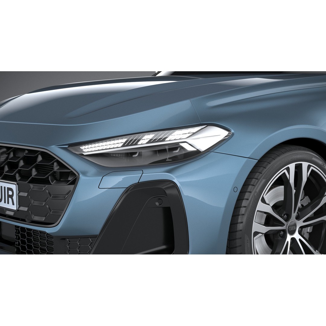 Audi A5 Avant S-line 3D Model – High Poly Game Asset, FBX, OBJ - View 16