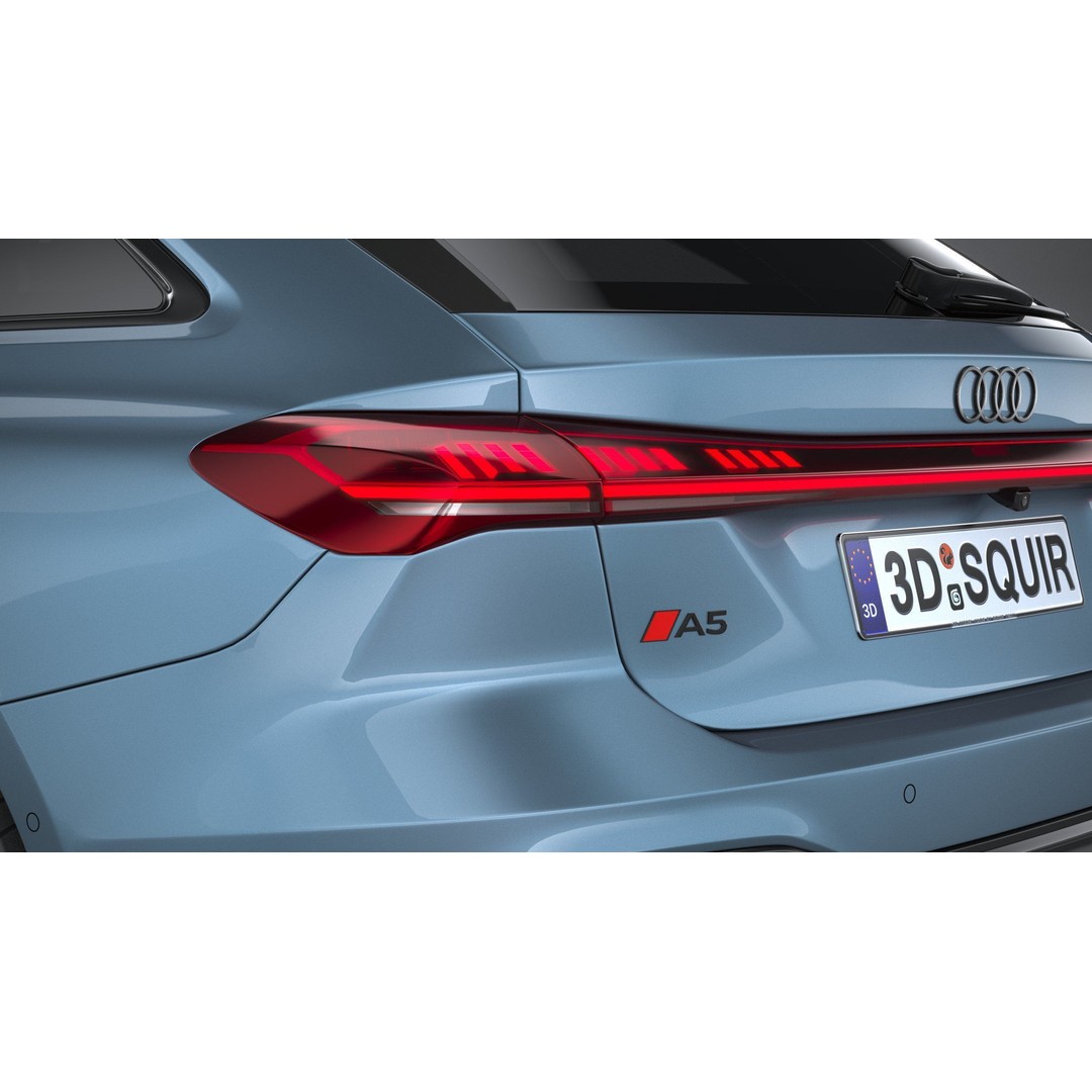 Audi A5 Avant S-line 3D Model – High Poly Game Asset, FBX, OBJ - View 17