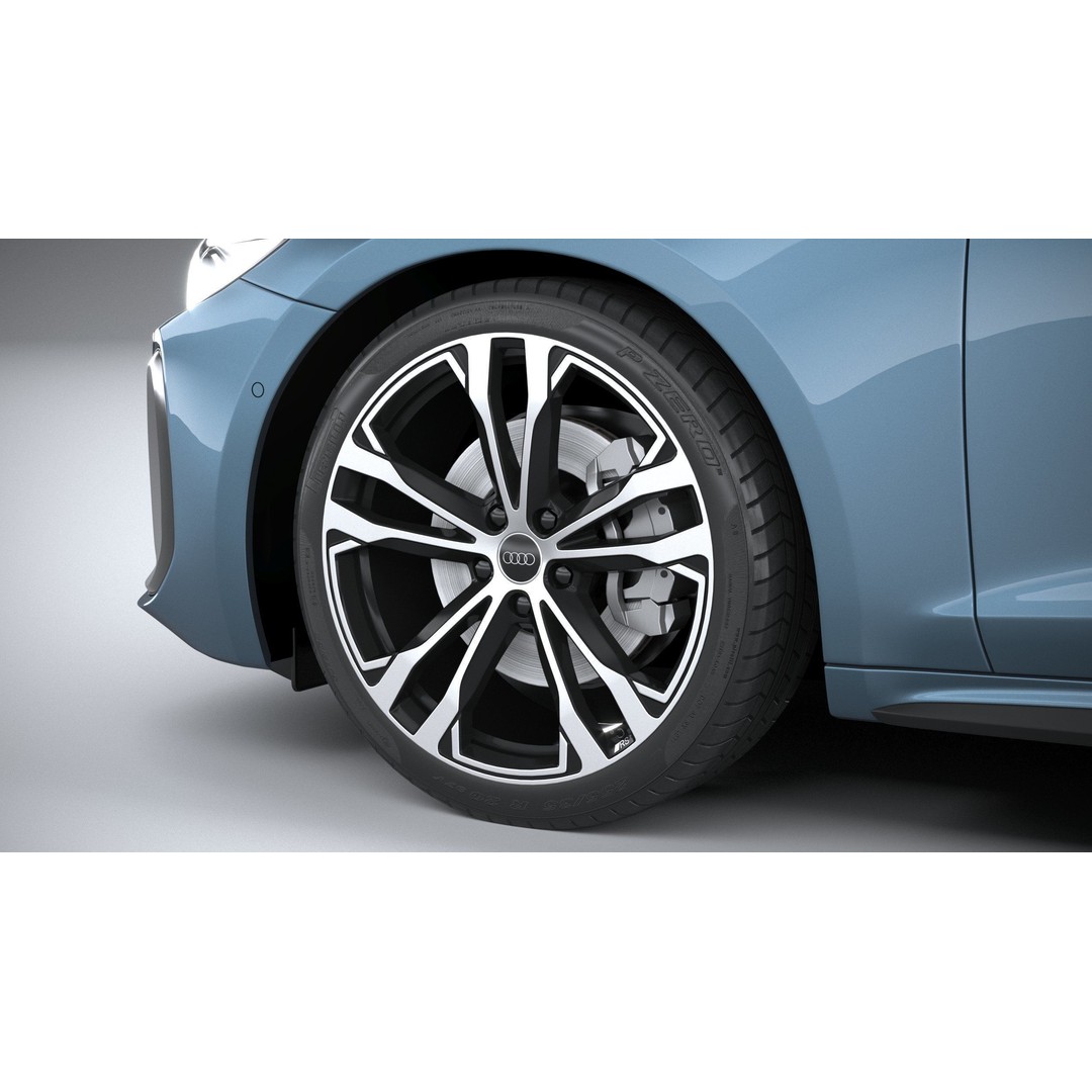 Audi A5 Avant S-line 3D Model – High Poly Game Asset, FBX, OBJ - View 18