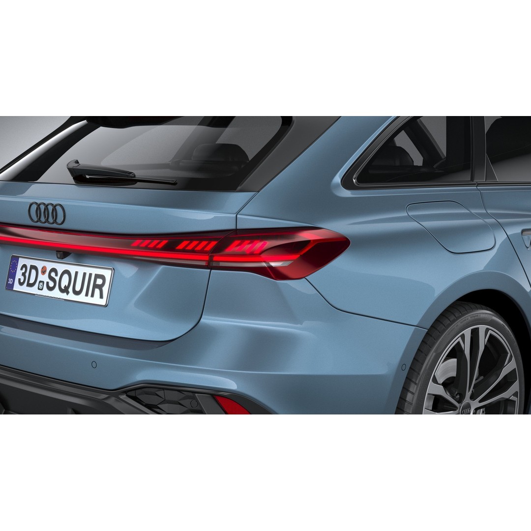 Audi A5 Avant S-line 3D Model – High Poly Game Asset, FBX, OBJ - View 20
